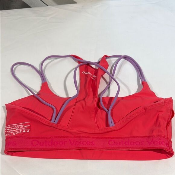 Outdoor Voices fruit punch Sports Bra with Strappy Design - Picture 4 of 4